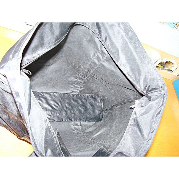 Walt Disney World Mickey Mouse All Over Logo Black White Tote Book Bag 19x16x4" - Picture 8 of 13